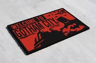 Batman Welcome To Gotham Red Doormat