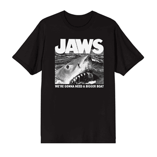 Jaws We're Gonna Need A Bigger Boat Black Tee