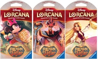 Reign Of Jafar Sleeved Booster Pack Disney Lorcana Trading Cards Assortment