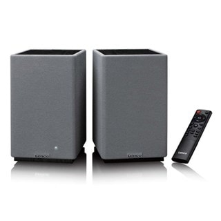 Lenco SPB-240BKGY Black Bluetooth Bookshelf Speakers