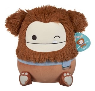 12" Benny Winking Brown Bigfoot With Scarf Squishmallows Plush