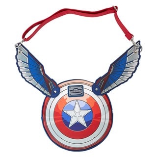 Captain America Brave New World Wings Loungefly Crossbody Bag