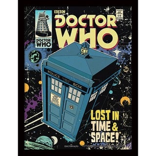 Lost In Time And Space Doctor Who Framed 30 x 40cm Print