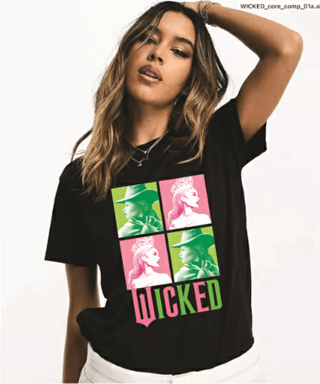 Roses & Squares Wicked Black Tee