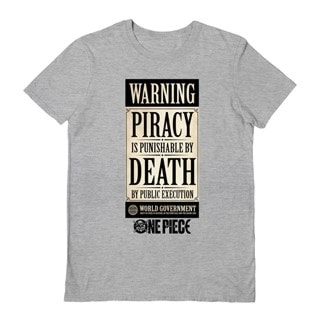 Live Action Warning: Grey One Piece Tee