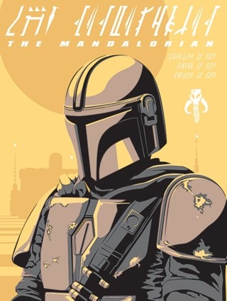 Star Wars: The Mandalorian: Illustration Canvas Print