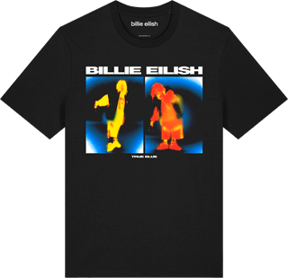 True Blue Billie Eilish Black Tee