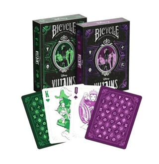 Disney Villains Green & Purple Bicycle Playing Cards