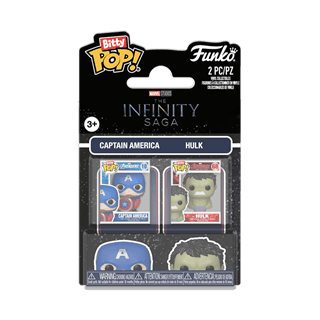 Captain America & The Hulk Marvel Funko Pop Bitty 2 Pack