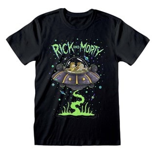 Space Cruiser Rick & Morty Black Tee