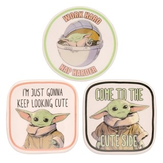 Baby Yoda Star Wars Mandalorian Trinket Tray Set