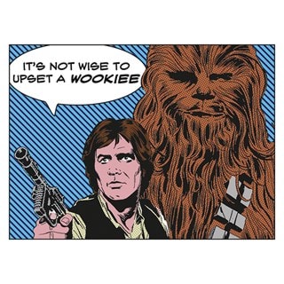 It Is Not Wise To Upset A Wookiee Star Wars Canvas Print 60 x 80cm