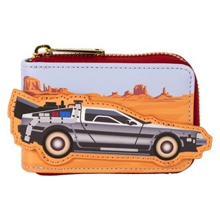 DeLorean Back To The Future 40th Anniversary Loungefly Accordion Wallet