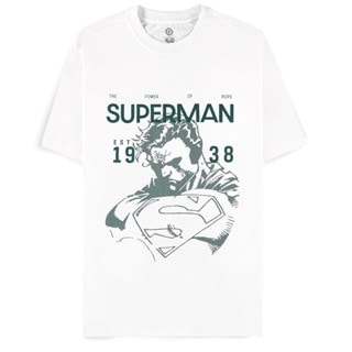 Superman Est 1938 White Tee