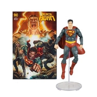 Superman 7" Action Figure With Black Adam Comic Book