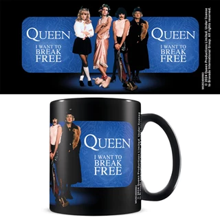 Queen I Want To Break Free Black Mug