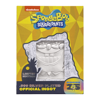 SpongeBob SquarePants 25th Anniversary Silver Plated Ingot