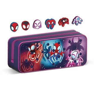Glow Spidey & Friends Silicone Pencil Case With Charms