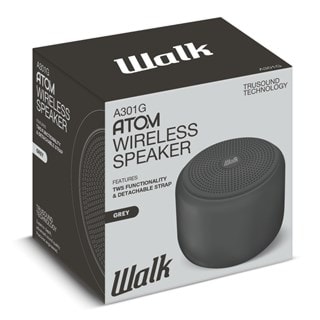 Walk Audio Atom Grey Bluetooth Speaker (hmv exclusive)