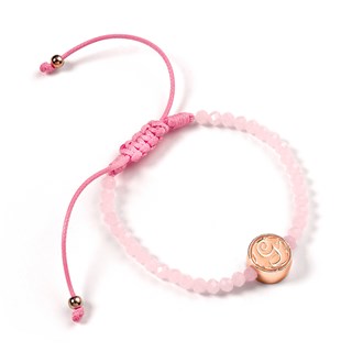 Glinda Rose Quartz Wicked Friendship Bracelet