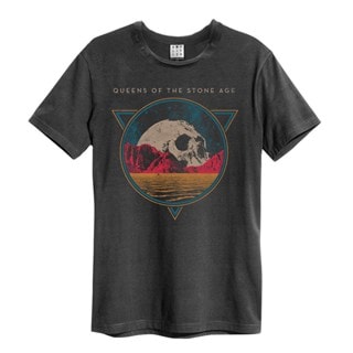 Skull Planet Charcoal Queens Of The Stone Age Tee