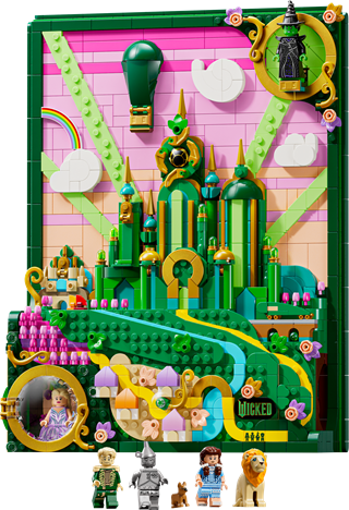Emerald City Wall Art Wicked LEGO