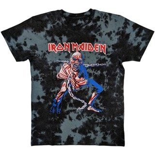 Iron Maiden Eddie Piece Of Mind Black Tie Dye Tee