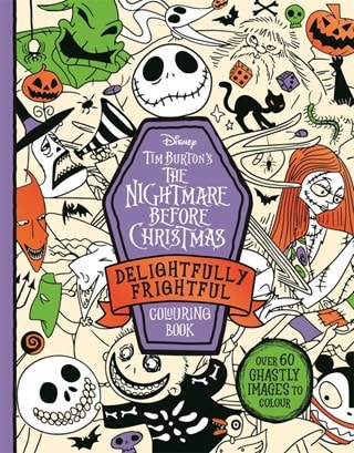 Disney Tim Burton's Nightmare Before Christmas Delightfully Frightful Colouring Book