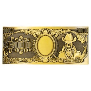 One Piece 10,000 Berry Metal Replica Bank Note