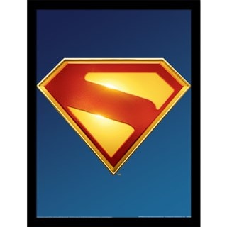 2025 Logo Superman Framed 30cm x 40cm Print