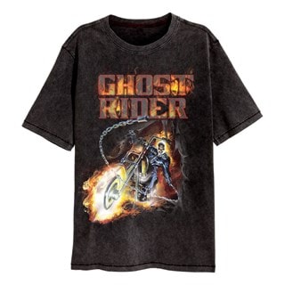 Rippin Flames Marvel Comics Black Tee