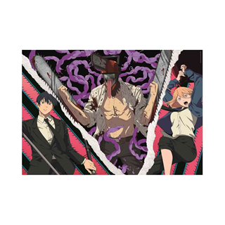 Trio Chainsaw Man 500 Piece Jigsaw Puzzle In Collector Cube Box