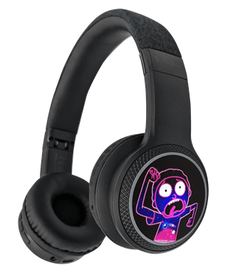 Lazerbuilt Rick & Morty Light-Up Bluetooth Headphones