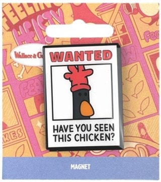 Feathers McGraw Wanted Poster Wallace & Gromit Magnet