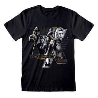 Thunderbolts Characters Black Tee