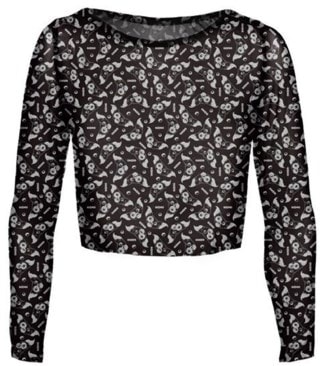 Gizmo Gremlins Womens Cropped Mesh Top
