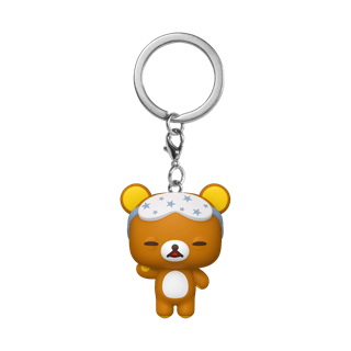 Sleepy Rilakkuma Funko Pop Vinyl Keychain