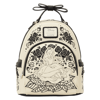 Alice In Wonderland Floral Loungefly Mini Backpack