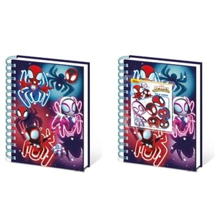 Glow Spidey & Friends Silicone A5 Notebook With Charms