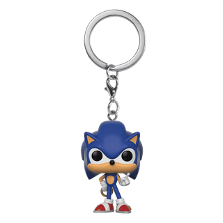 Sonic With Ring Sonic The Hedgehog Funko Pop Vinyl Keychain