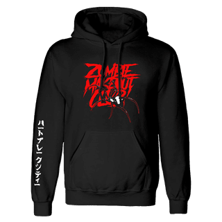 Black And Red Widow Zombie Makeout Club Black Hoodie