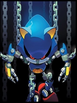 Chains Metal Sonic The Hedgehog 30cm x 40cm Art Print