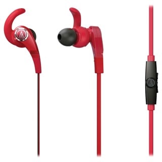 Audio Technica ATH-CKX7IS Sonic Fuel Red Earphones W/Mic
