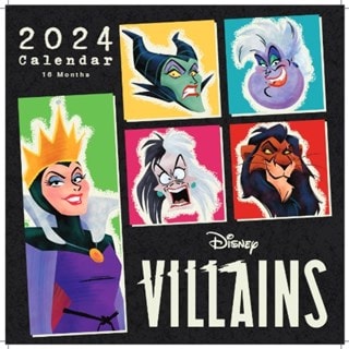 Disney Classics Villains hmv Exclusive 2024 Square Calendar