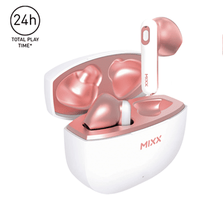 Mixx Audio StreamBuds Micro M2 Rose Gold and White True Wireless Bluetooth Earphones