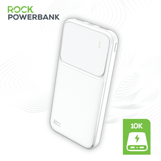 Rock White 10000mAh Power Bank