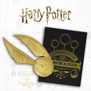 24K Gold Plated Oversized Snitch Harry Potter Pin Badge