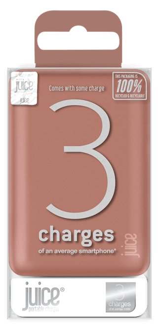 Juice Rose Gold 3 Charge 10000mAh Power Bank