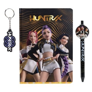 Huntrix Golden K-Pop Demon Hunters Notebook, Pen & Keychain Gift Set