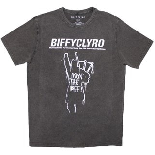 Biffy Clyro Big Imagination Stone Wash Charcoal Tee